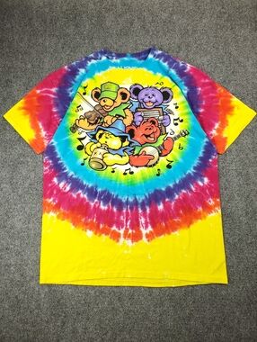 Liquid Blue Grateful Dead Big River Jamboree T Shirt 2XL Tie Dye Double Sided